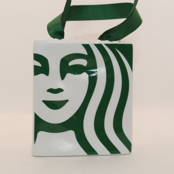 NWOT Starbucks 2019 Christmas Tote Holiday Ornament - Picture 1 of 6